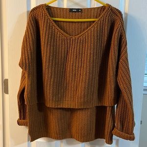 Uniq Burnt Orange Knit Sweater